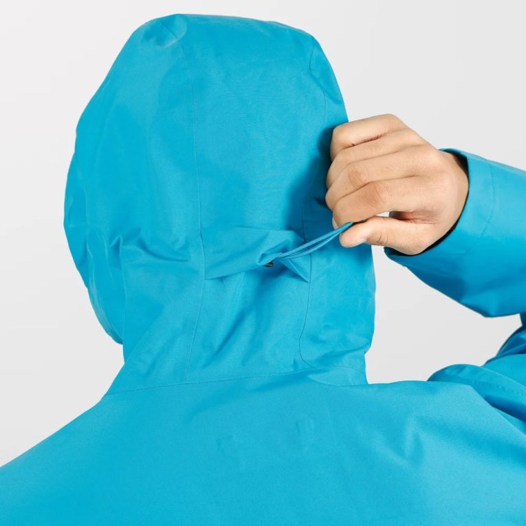 Salomon Outline GTX 2.5 Layers Waterproof Men's Shell Jackets Turquoise | CA 80J59